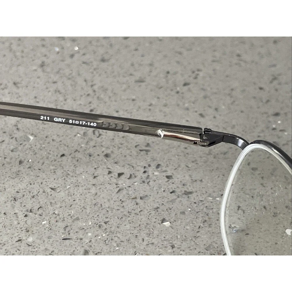 ViVA Eyeglasses Frames ONLY 211 GRY Grey 51-17-140 Half Rim